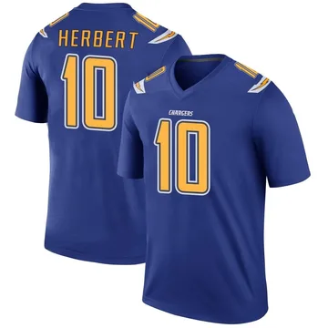 Men's Justin Herbert Los Angeles Chargers Legend Royal Color Rush Jersey