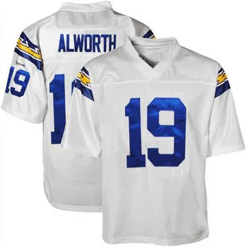 chargers white throwback jersey