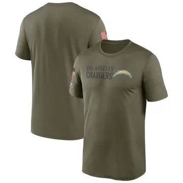 Men's Los Angeles Chargers Legend Olive 2022 Salute to Service Team T-Shirt