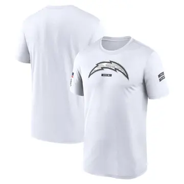 Men's Los Angeles Chargers Legend White 2024 Salute To Service Performance T-Shirt