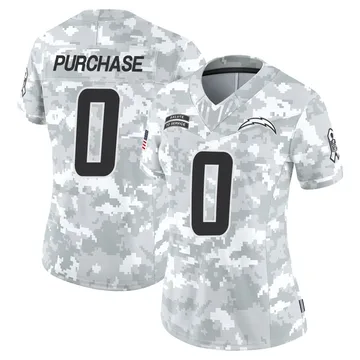 Women's Myles Purchase Los Angeles Chargers Limited Arctic Camo 2024 Salute to Service Jersey