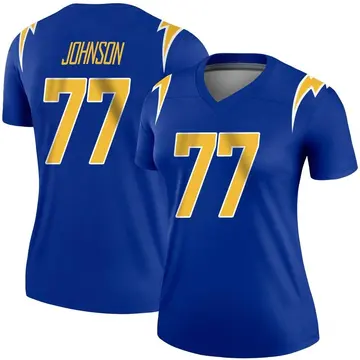 Women's Zion Johnson Los Angeles Chargers Legend Royal 2nd Alternate Jersey